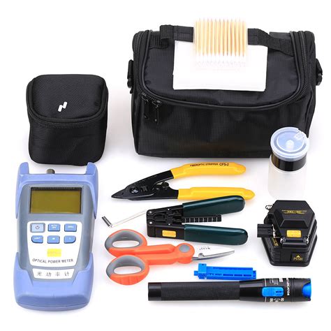 FTTH Fiber Optic Tool Kit with Fiber Power Meter, Visual Fault Locator ...