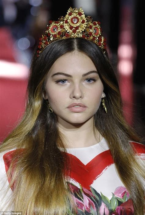 French model Thylane Blondeau walks for Dolce & Gabbana | Daily Mail Online