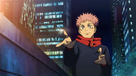 Online crop | HD wallpaper: Jujutsu Kaisen, Yuji Itadori, pink hair, undercut (hairstyle ...