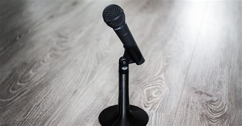 Clean Microphone Stand by vivid | Download free STL model | Printables.com
