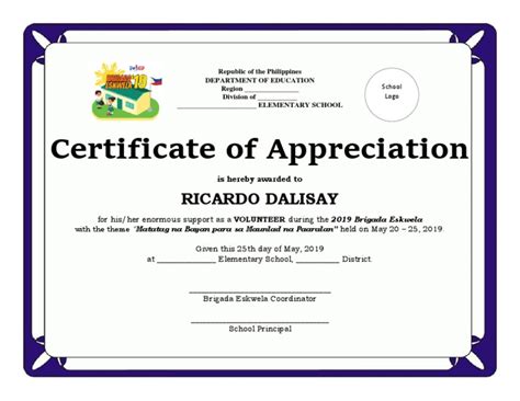 Certificate of Appreciation -VOLUNTEER-.docx