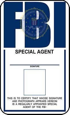 Template Fbi Agent Id Card | Template.vercel.app