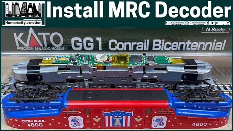 66 | Installing MRC DCC Sound Decoder into N scale Kato GG1 4800 BiCentennial - YouTube
