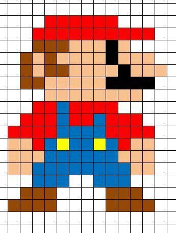 #Mario #Bros #MarioBros | Pixel art grid, Pixel art templates ...