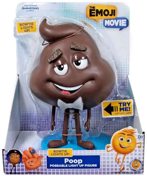 The Emoji Movie Poseable Light Up Poop 8 Figure Just Play - ToyWiz