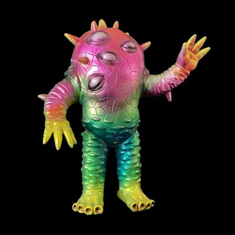 Eyezon Metallic Carlos Custom Sofubi Kaiju by Max Toy sofvi soft vinyl ...