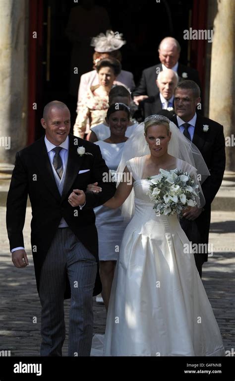 Zara Phillips and Mike Tindall wedding Stock Photo - Alamy