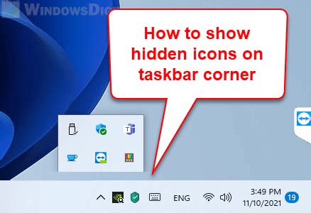 How to Show Hidden Icons on The Taskbar in Windows 11