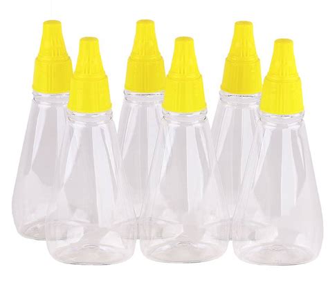 190pc Plastic Squeeze Honey bottle - 400gm size &Yellow Lid- BULK BUY- $0.58 each.