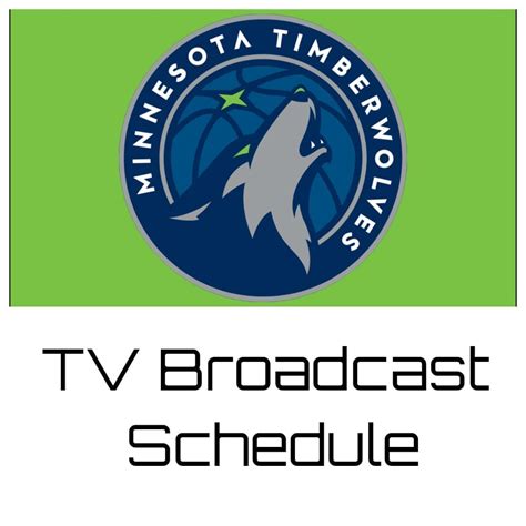 Minnesota Timberwolves TV Broadcast Schedule 2024-25 | FanDuel Sports ...