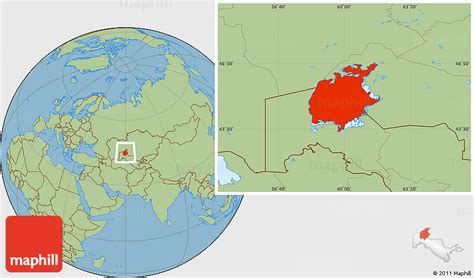 Aral Sea World Map – Map Vector