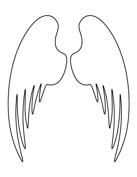 Printable Angel Wings Template | Angel wings pattern