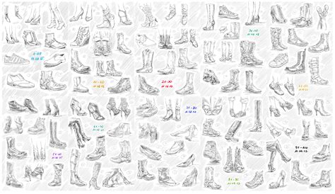 White Background Aesthetic Anime Drawing Shoes - IMAGESEE