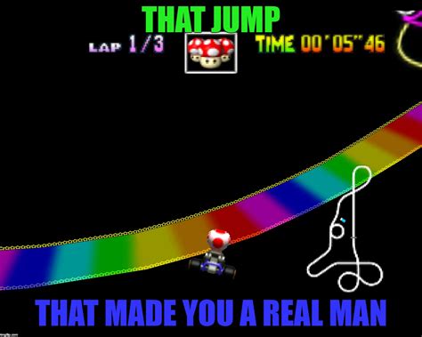 Mario Kart Rainbow Road Meme