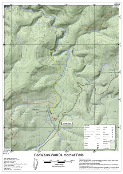 FedWalks 2021 Walk04 Moroka Falls map by Martin Norris - Avenza Maps | Avenza Maps