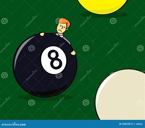 Behind the Eight Ball stock vector. Illustration of swamped - 28832873