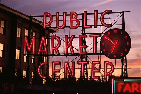 Market sign at sunset, 2000 | See our online exhibit for a h… | Flickr