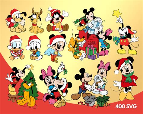 Mickey Christmas Clipart PNG – CartoonPng