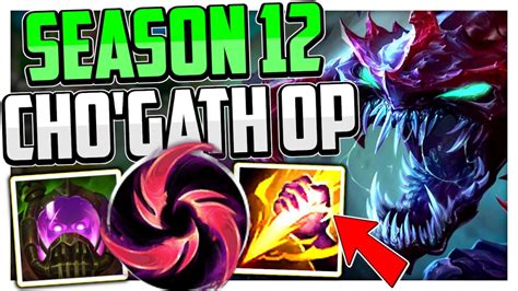 How to Play Cho'Gath Jungle & CARRY SEASON 12 + Best Build/Runes | Cho'Gath Guide League of ...