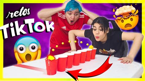 PROBANDO RETOS VIRALES DE TIKTOK - Olimpiadas de Yolo Aventuras #2 ...