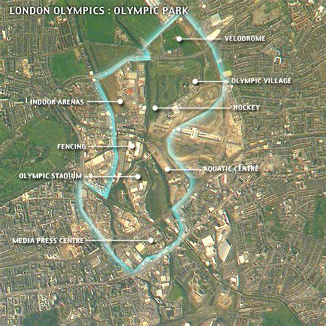 London 2012 Olympic Venues Olympic Park Stratford Lower Leas Valley ...