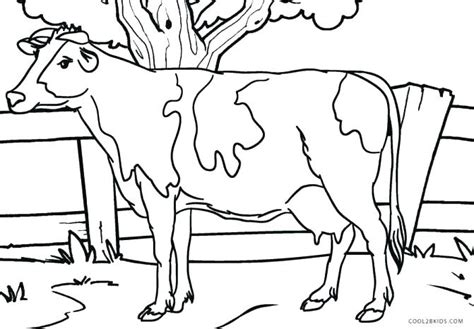 Realistic Cow Coloring Pages at GetDrawings | Free download