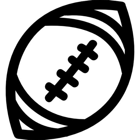 Free Icon | American football ball hand drawn outline