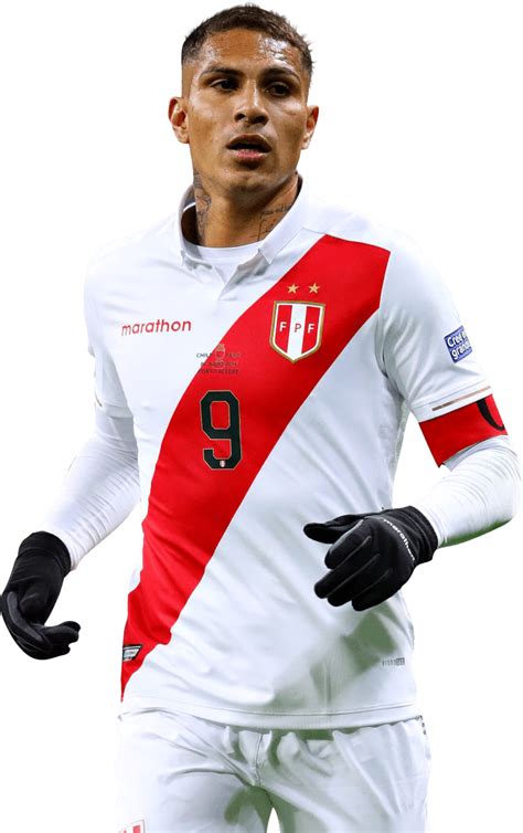 Paolo Guerrero Peru football render - FootyRenders