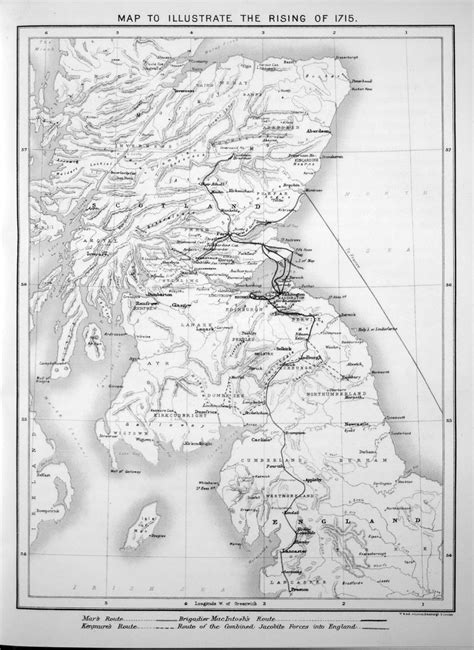 Map illustrating the 1715 Jacobite Uprising - High Life Highland