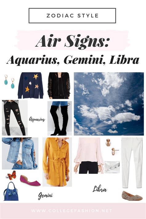 Zodiac Style: Air Signs: Aquarius, Gemini & Libra - College Fashion