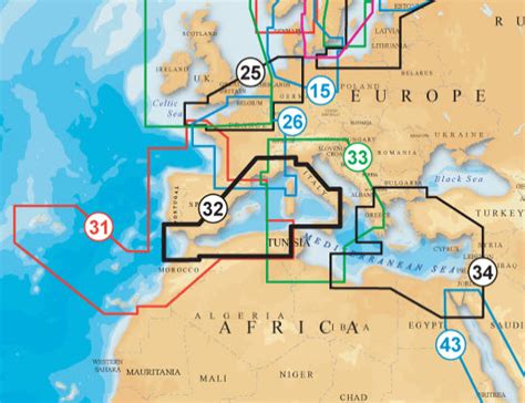 Sale £137 - Navionics Platinum+ XL3 32P+ Exchange Chart West Med. - Compact Flash format ...