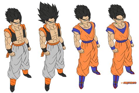 fusion gohan goku hair coloring by Naruttebayo67 on DeviantArt