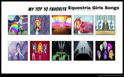 Top 10 Favourite Equestria Girls Songs by GeoNonnyJenny on DeviantArt