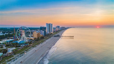 Myrtle Beach South Carolina SC Skyline Aerial View - Myrtle Beach Resort Blog