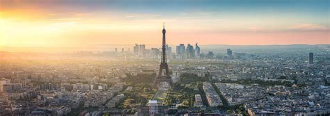 Paris Skyline Panorama - Categories - Wall Murals | Wonder Wall