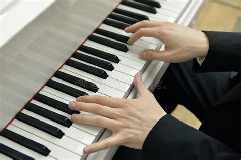 Music. Hands of Young Pianist Stock Photo - Image of people, attractive ...