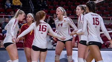 The Iowa State volleyball team was picked to finish third in the 2018 ...