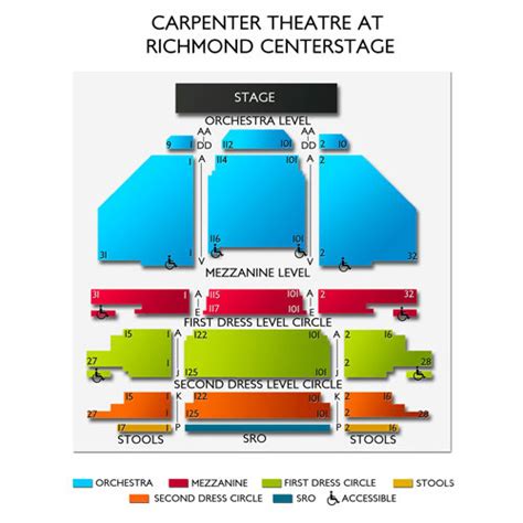 Carpenter Theatre at Richmond Centerstage Seating Chart | Vivid Seats