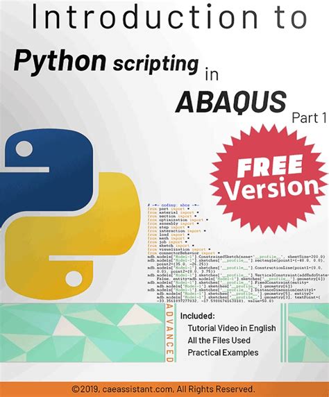 Python Scripting In ABAQUS-(FREE Version) - CAE Assistant