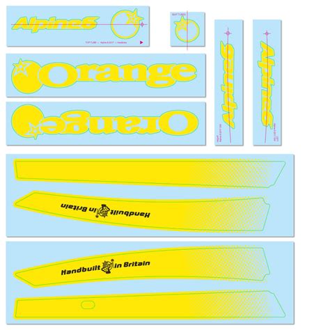 2017/18 Alpine 6 Decal Kit | Orange Bikes