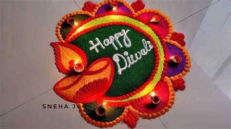 Quick and Easy Rangoli Ideas for Diwali 2020