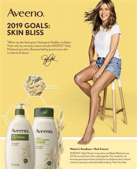 Jennifer Aniston Actress - Aveeno : Celebrity Endorsements, Celebrity Advertisements, Celebrity ...