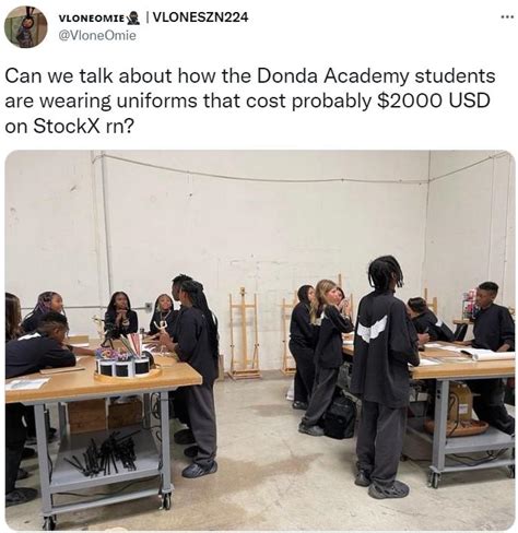 Can we talk about how the Donda Academy students are wearing uniforms ...