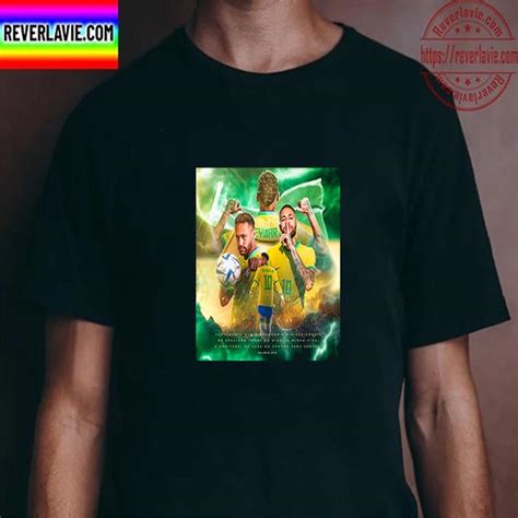 Neymar Jr 10 Brazil 2022 World Cup Unisex T-Shirt - REVER LAVIE