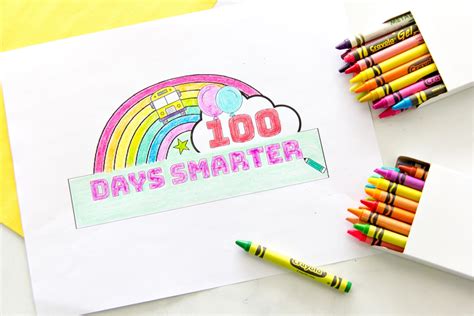 100th Day of School Printable Headband Craft | Tonya Staab