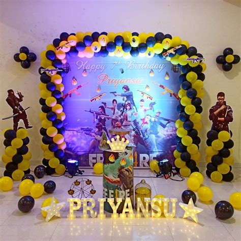 Free Fire Theme Birthday Decorations In Bangalore - Chintu Party And Events