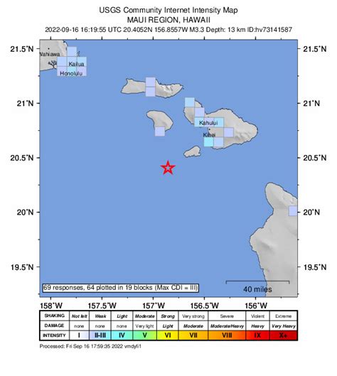 Update: 3.8 earthquake centered in waters off of Maui County : Maui Now