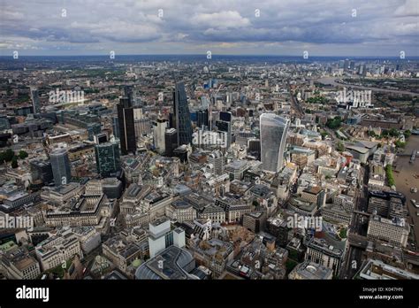 An aerial view of the skyscrapers in the City of London Stock Photo - Alamy