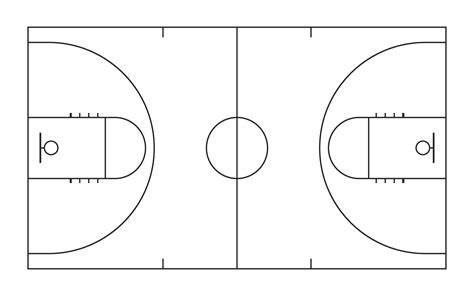 Basketball Court Plan Png