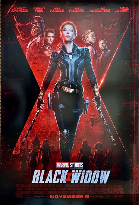 Original Black Widow Movie Poster - Scarlett Johansson - Marvel - MCU